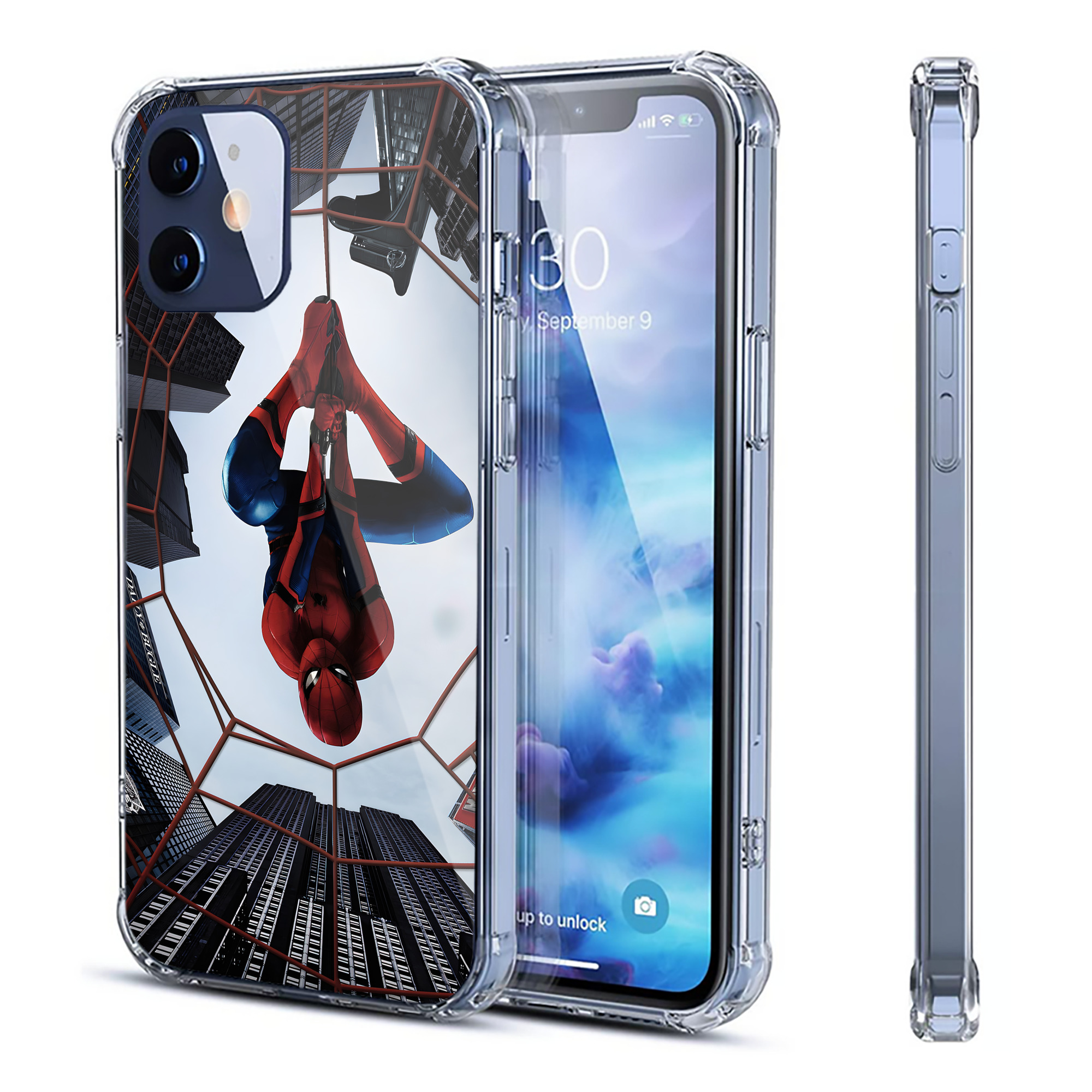（画像用） アベンジャーズ The Avengers 【iPhone 12シリーズ対応】透明スマホケース（クリアソフトケース）